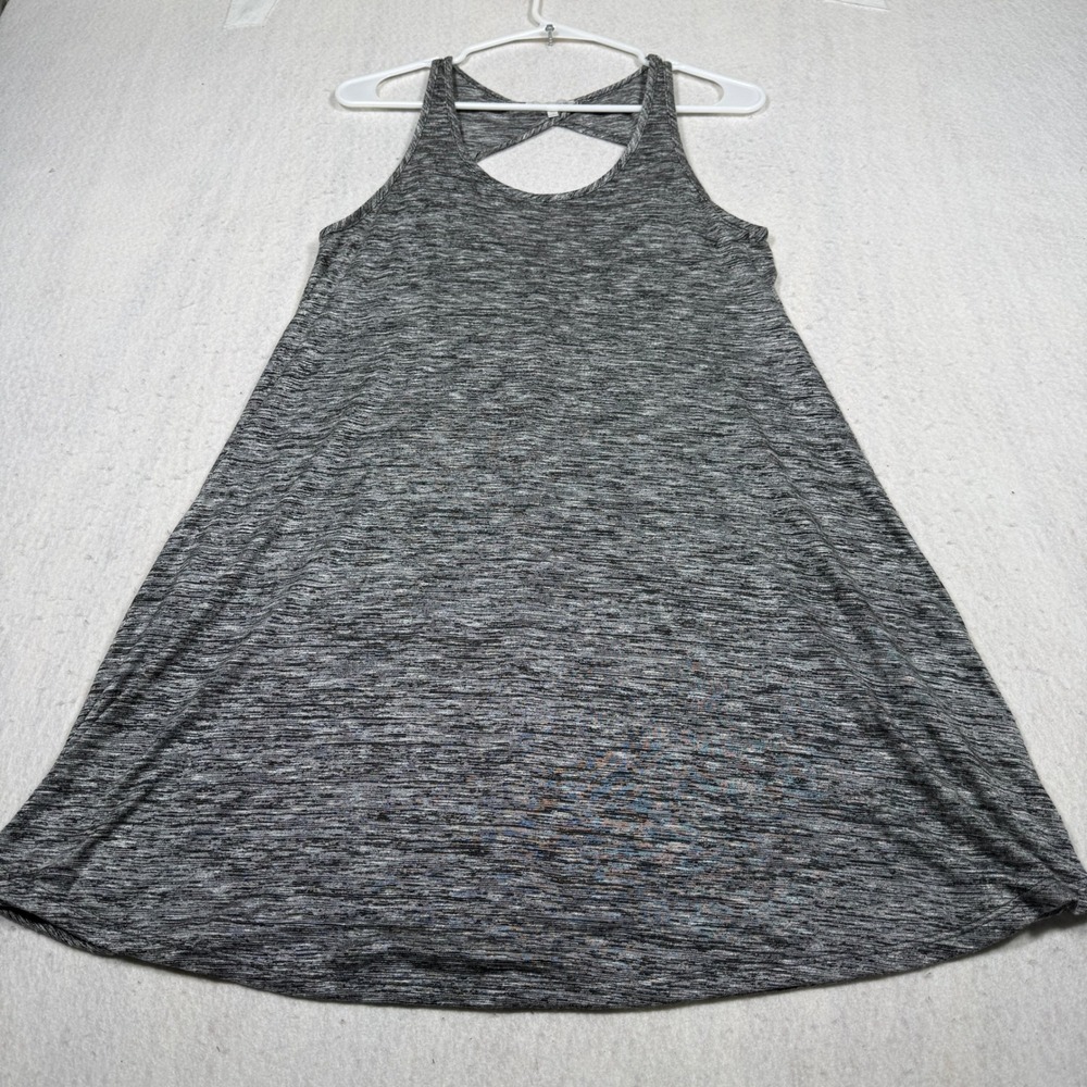 Charlotte Russe Womens Gray Space Dye Twist Back Tank Top D7960 Medium
